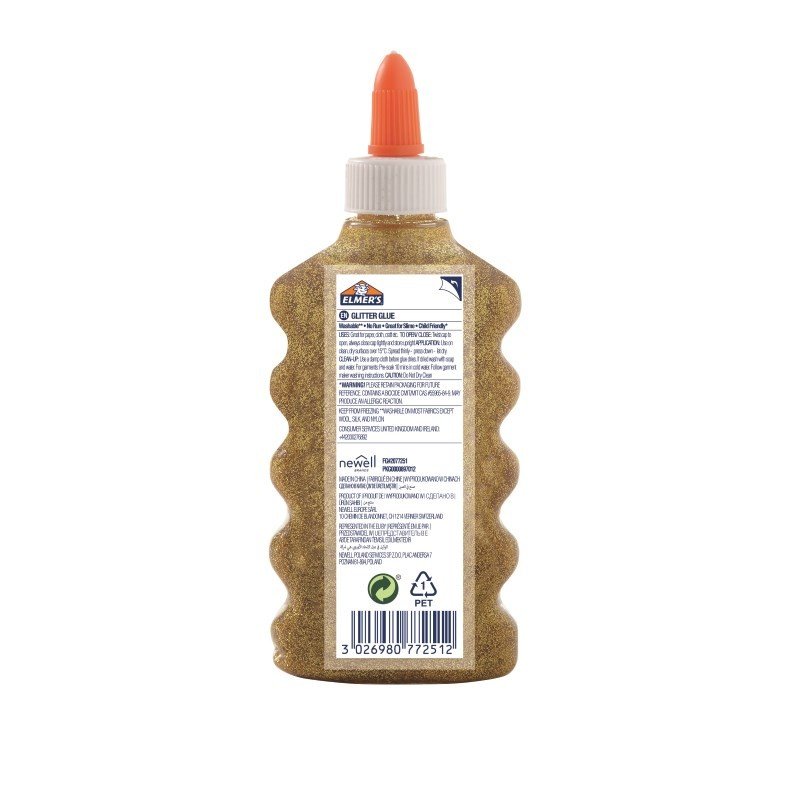 Elmer's - Glitter Liquid Glue - Gold (177 ml) (2077251)