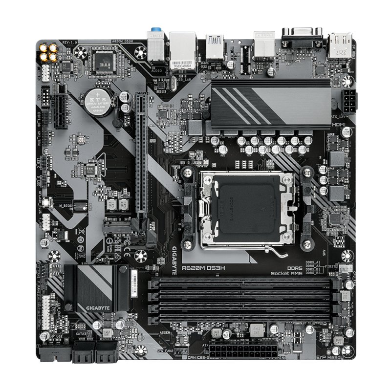 Gigabyte A620M DS3H (rev. 1.0) AMD A620 Emplacement AM5 micro ATX