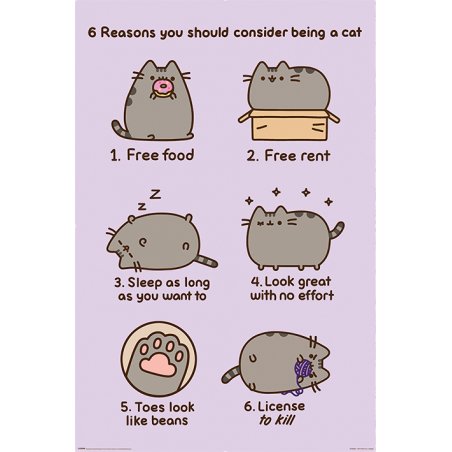 Pusheen posters Reasosn to be a Cat 61 x 91 cm (4)