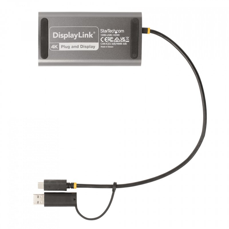 USB-C to Dual-HDMI Adapter 4K 60Hz PD