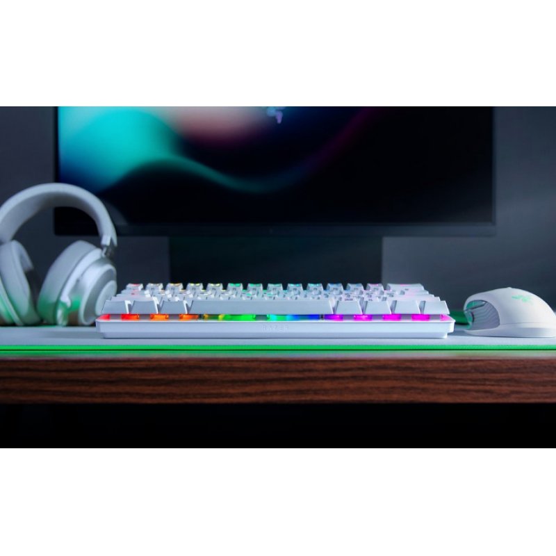 Razer Huntsman Mini Purple Switch Mercury Ed. Keyboard RZ03-03390300-R3M1