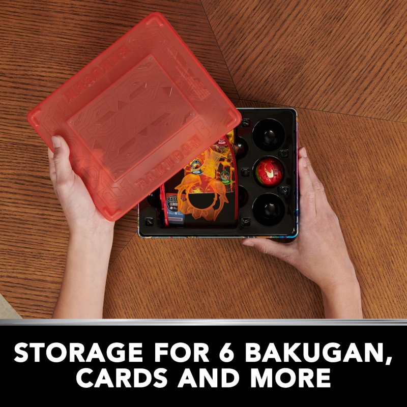 Bakugan Baku-tin with Special Attack Mantid, Customizable, Spinning Action Figure and Toy Storage, Kids Toys for Boys an