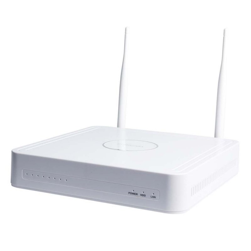 Foscam FN7108W-B4-1T Video-Überwachungssystem Weiß 1x NVR (FN7108W) inkl. 1TB Festplatte, 4x WLAN-Kamera (FI9910W)