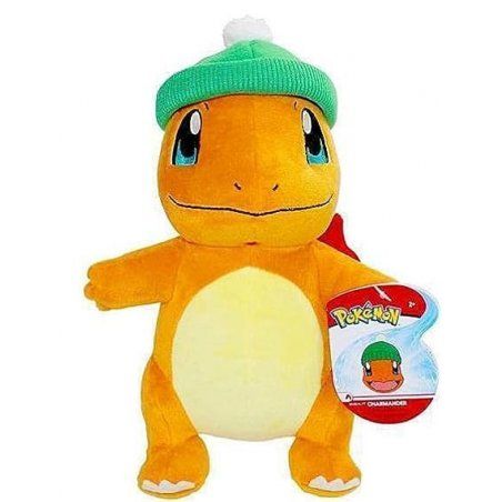 Pokémon peluche Salamèche Bonnet de Noël 20 cm