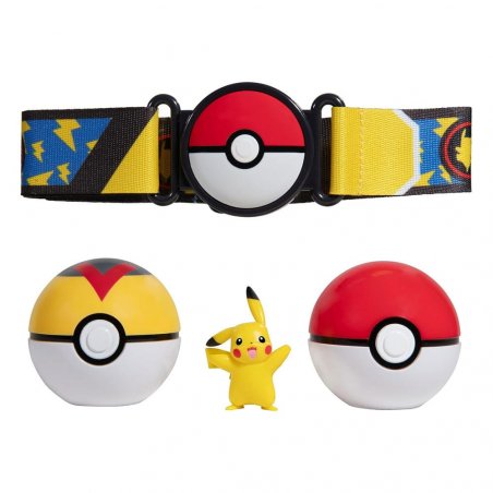 Pokémon ensemble pour ceinture Clip'n'Go Poké Ball, Niveau Ball & Pikachu