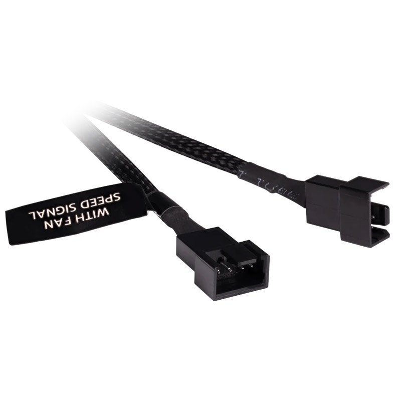 Alphacool Y-Splitter 4-Pin auf 2x 4-Pin PWM 30cm - schwarz