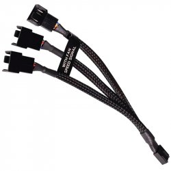 Alphacool Y-Splitter 4-Pin auf 3x 4-Pin PWM 15cm - schwarz