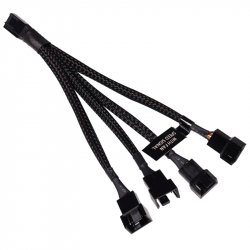 Alphacool Y-Splitter 4-Pin auf 4x 4-Pin PWM 15cm - schwarz