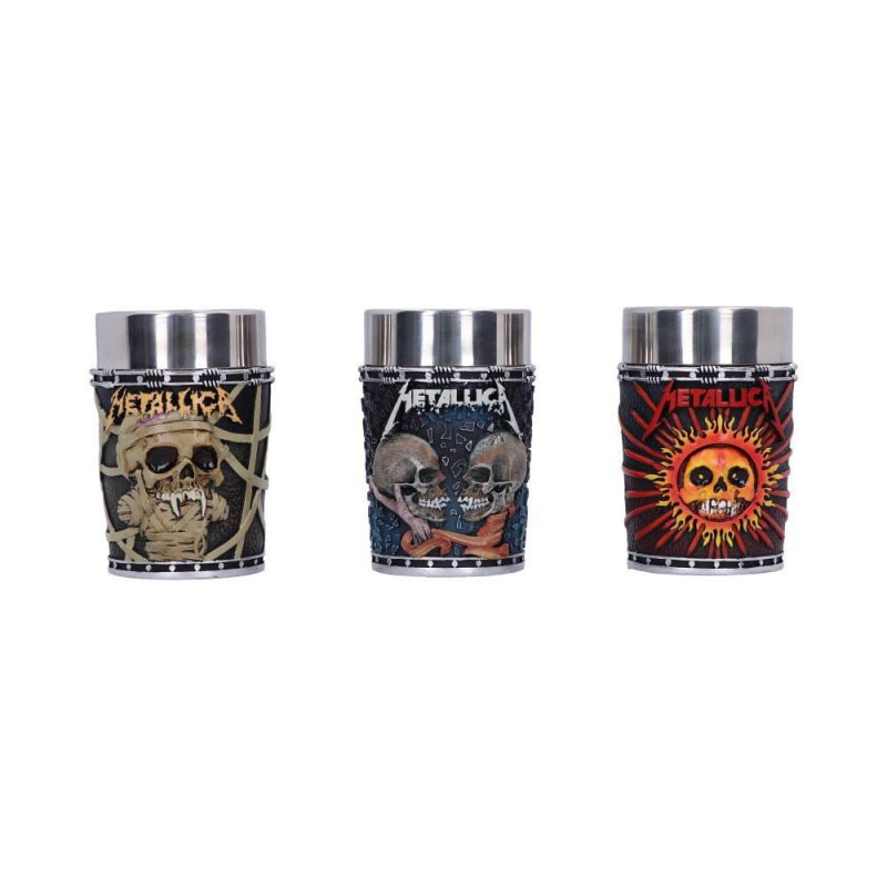 Metallica pack 3 verres à shot Pushead Art