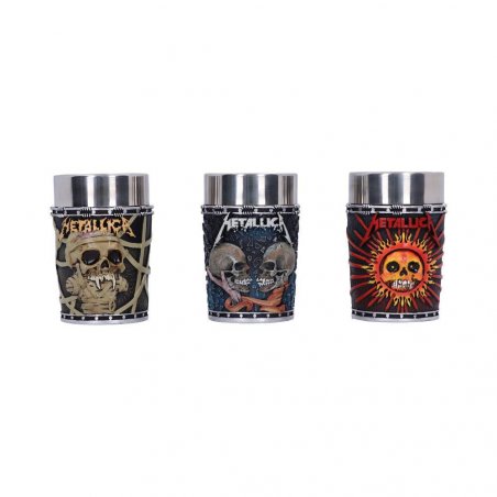 Metallica pack 3 verres à shot Pushead Art