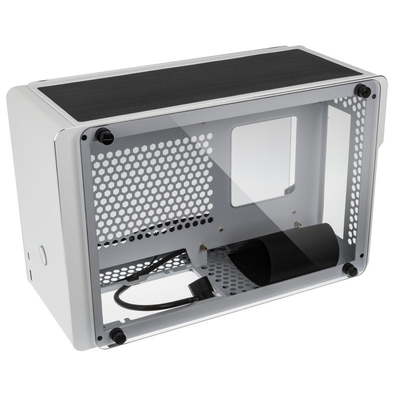 Raijintek compatible Ophion Mini-ITX Gehäuse, Tempered Glass - weiß