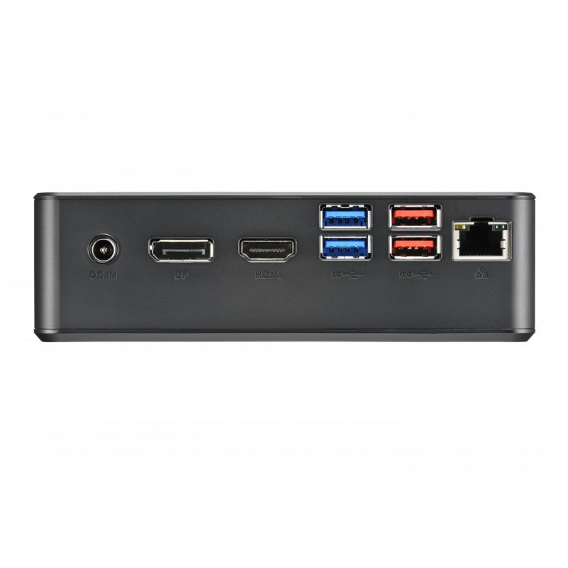 Shuttle XPC Nano PC NC40U, Intel Celeron 7305U, 1x HDMI, 1x DP,1xUSB-C/DP, 6x USB3.2, 1x 2.5" bay, 2x M.2, 1x LAN, RAID,