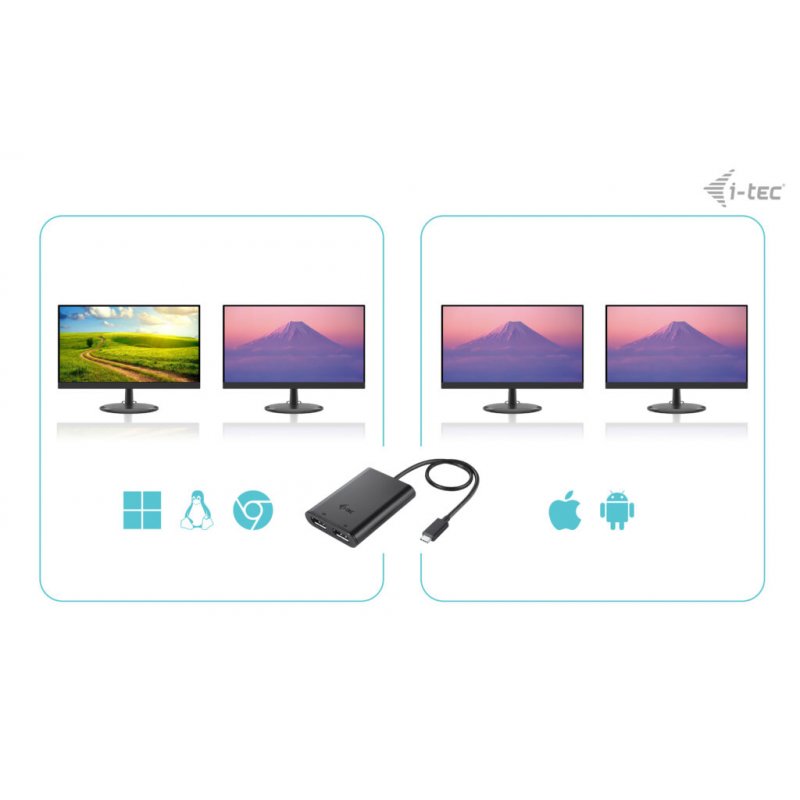 I-TEC USB C to Dual DPI 4K/60Hz