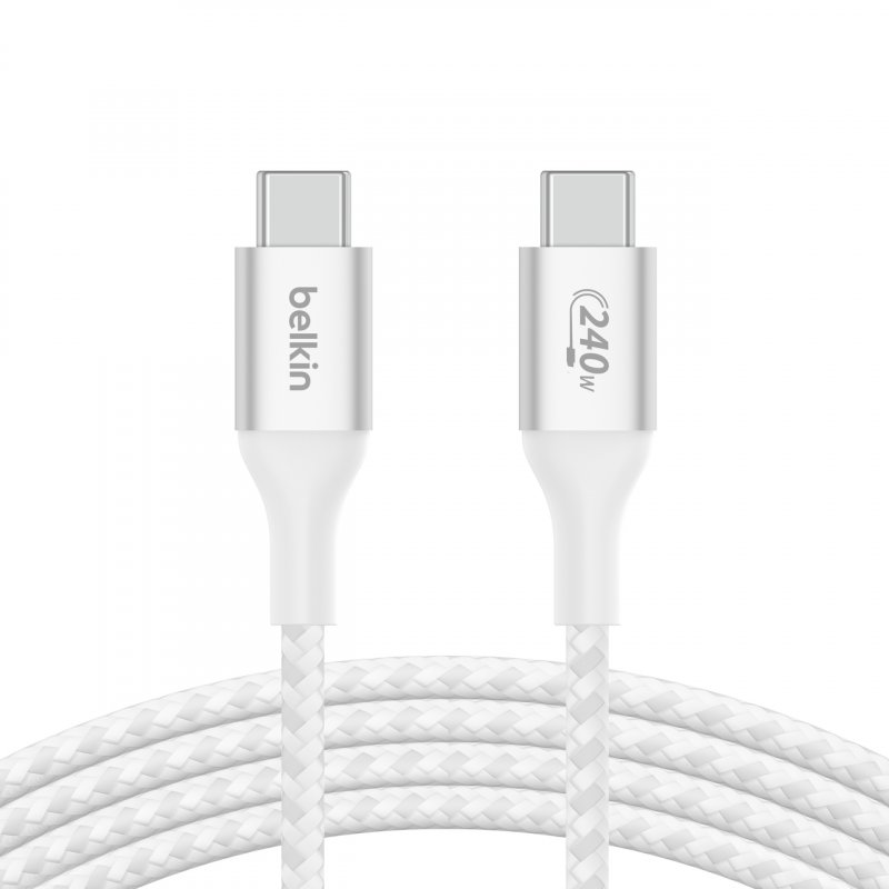 Belkin CAB015bt2MWH câble USB 2 m USB 2.0 USB C Blanc
