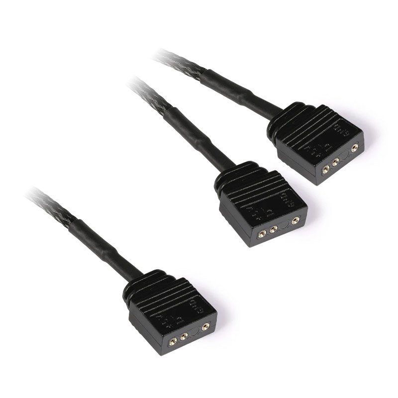Alphacool Y-Splitter aRGB 3-Pin auf 2x 3-Pin 15cm - schwarz