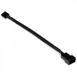 Alphacool Lüfterkabel 4-Pin auf 4-Pin Verlängerung 15cm - schwarz