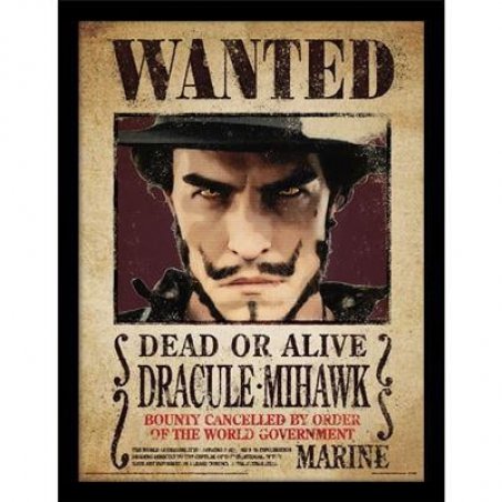 ONE PIECE LIVE ACTION - Dracule Mihawk - Impression encadrée 30x40cm