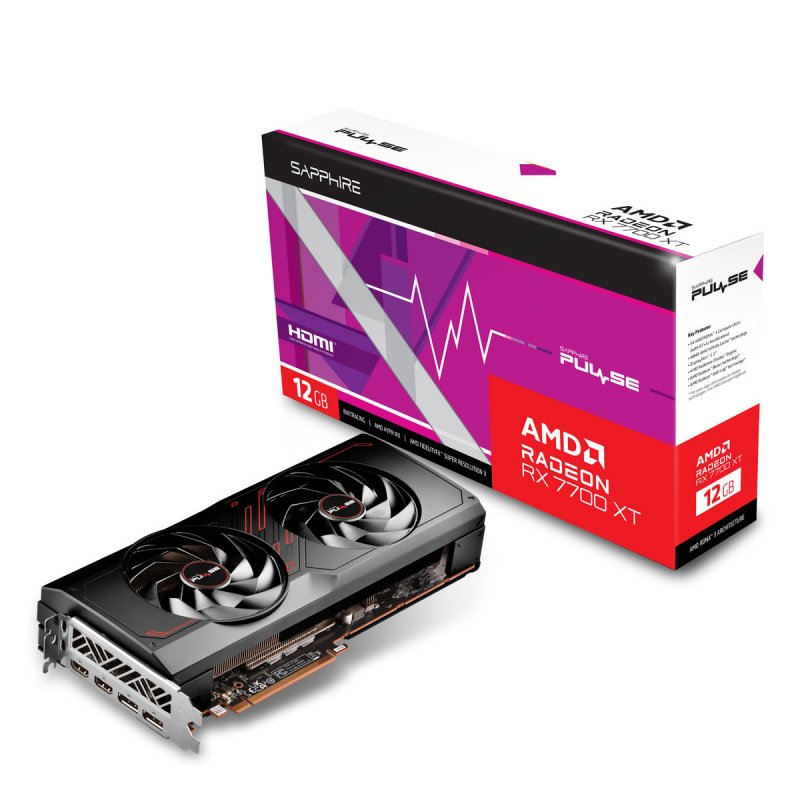 PULSE AMD RADEON RX 7700XT GAM 12GB GDDR6 DUAL HDMI / DUAL DP
