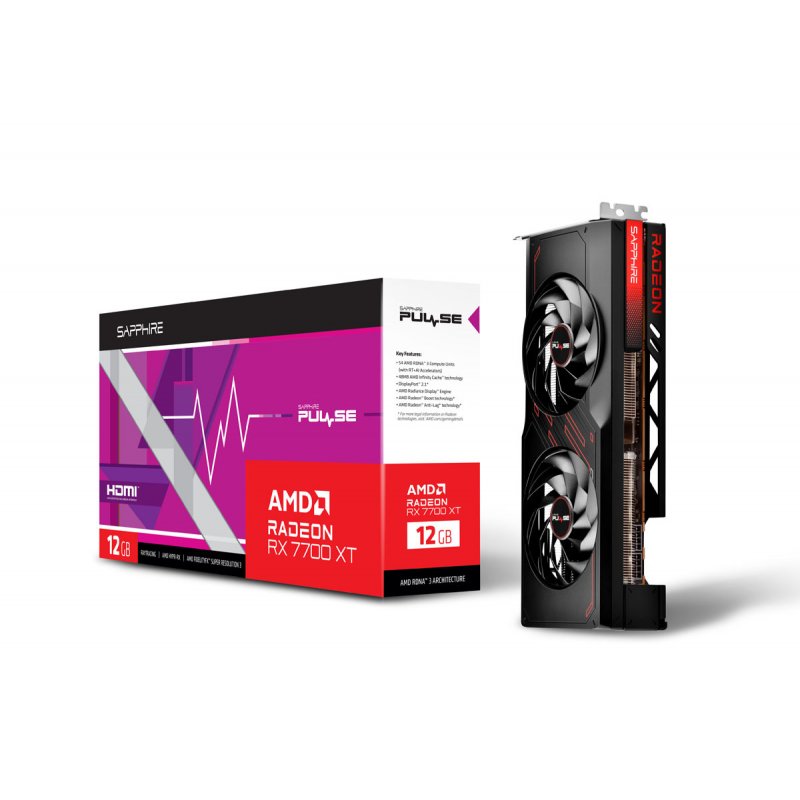 PULSE AMD RADEON RX 7700XT GAM 12GB GDDR6 DUAL HDMI / DUAL DP
