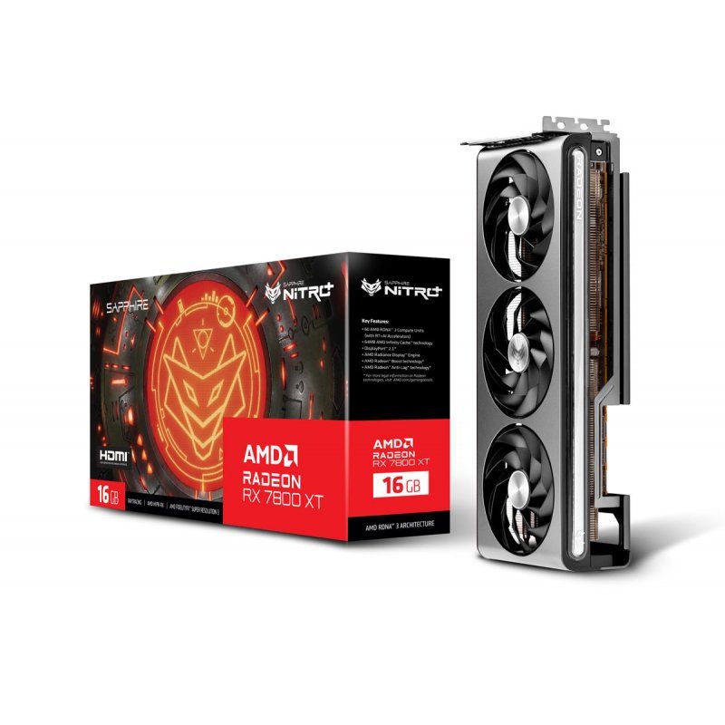 NITRO+AMD RADEON RX 7800XT GAM OC 16GB GDDR6 DUAL HDMI DUAL DP