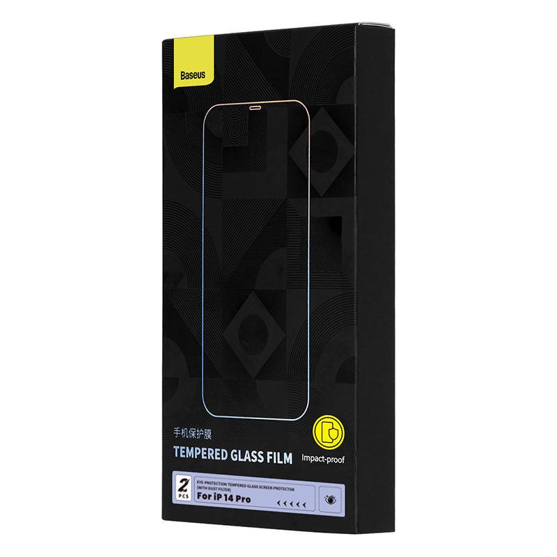 Privacy Protection Tempered Glass Baseus Crystal Series IP 14 PRO