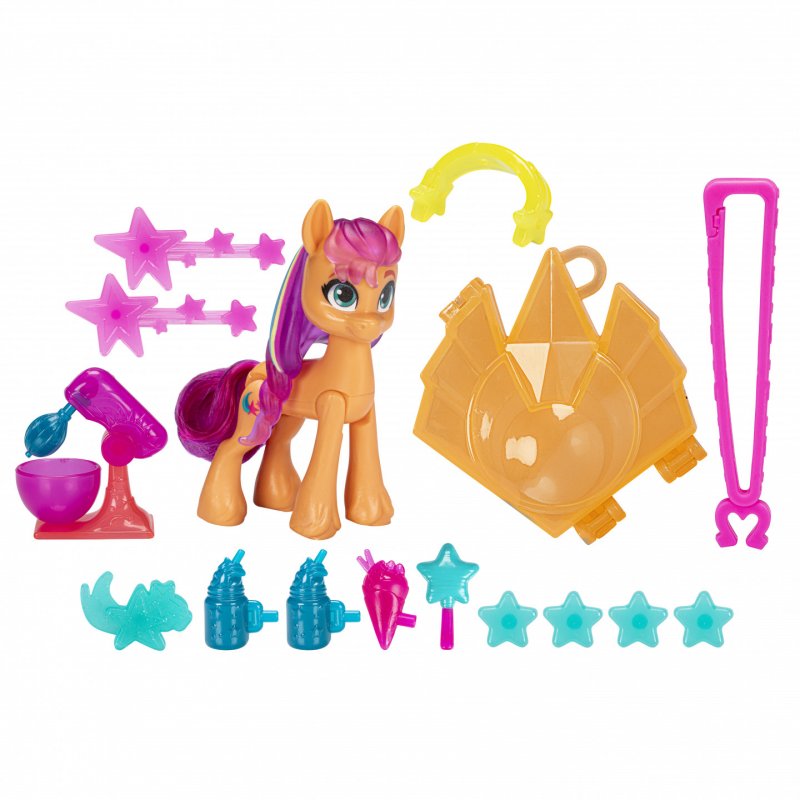 My Little Pony Make Your Mark Toy Cutie Mark Magic Sunny Starscout - 3-Inch Hoof to Heart Pony for Kids Ages 5 and Up