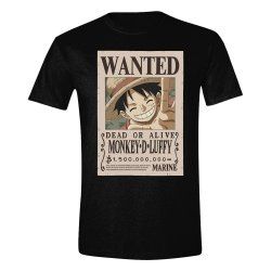 One Piece T-Shirt Luffy Wanted (M)