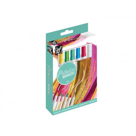 Craft ID - Metallic markers, 6 pcs - (K-CR5002/GE)
