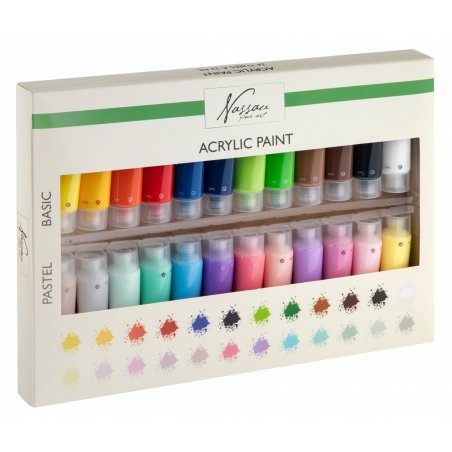 Nassau - Paint Set Acrylic 24 x 22 ml - (K-AR0737/GE)