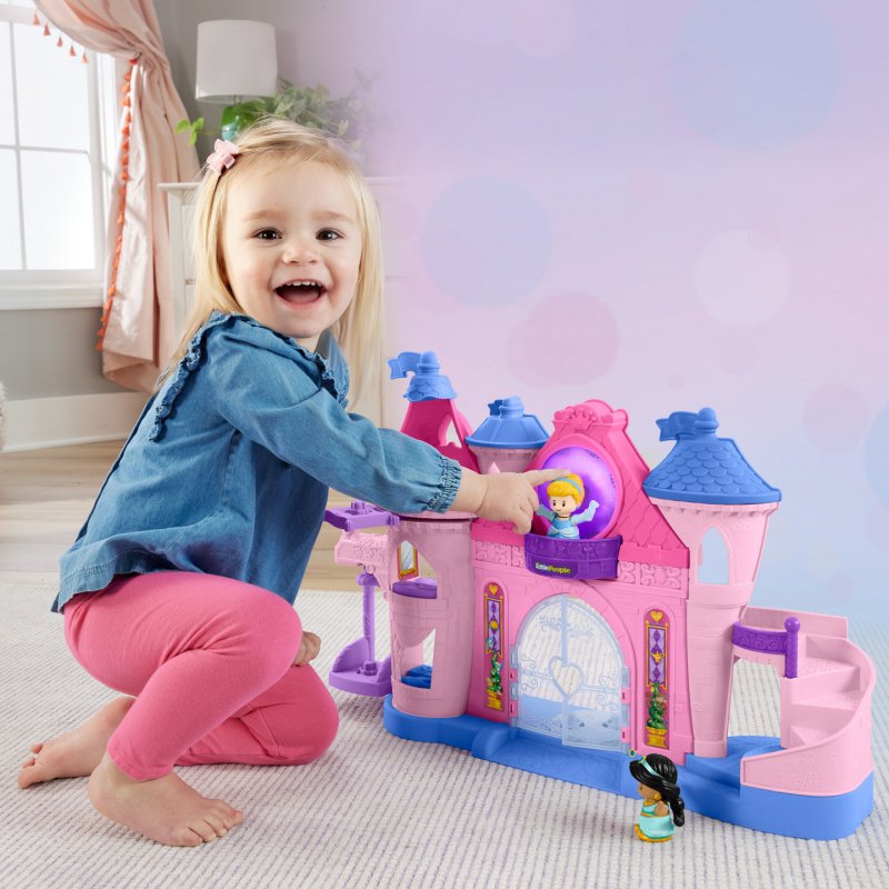 Fisher-Price Little People Disney Princess Magical Lights & Dancing Castle