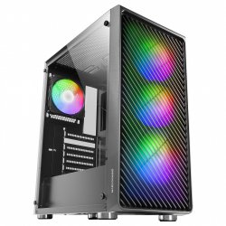 Boitier Moyen Tour ATX Mars Gaming MC-F RGB avec panneau vitré (Noir)