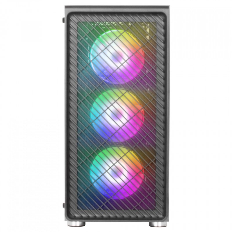 Boitier Moyen Tour ATX Mars Gaming MC-F RGB avec panneau vitré (Noir)