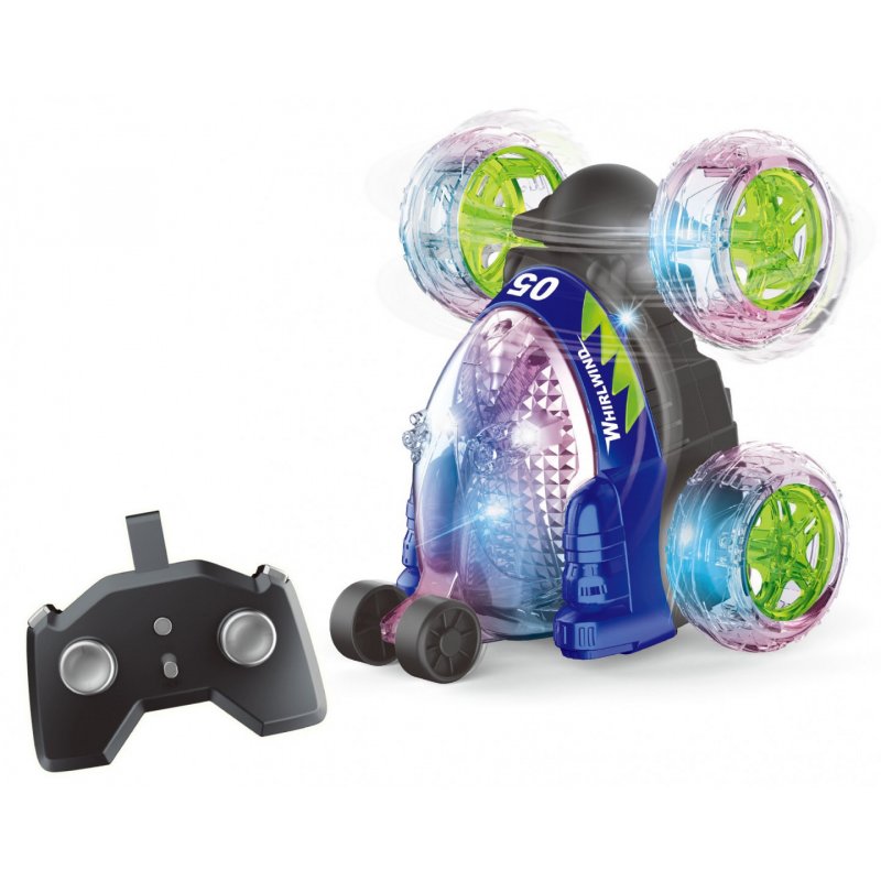 Crazy Tumbler - stunt car R/C w/light 2,4GHz - Blue (534446)