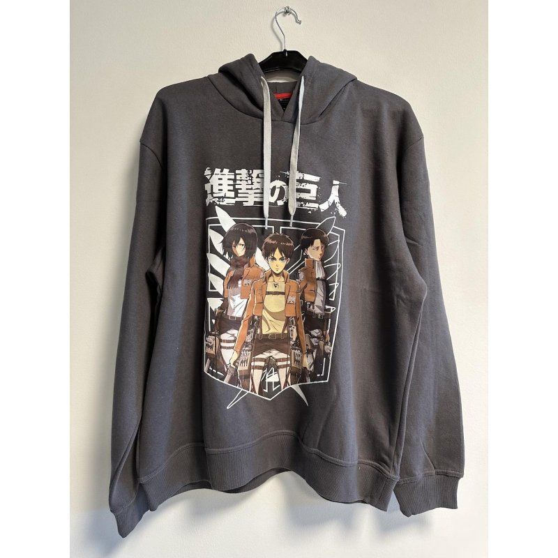 ATTACK ON TITAN - Sweat Capuche TRIO Grey (XXL)