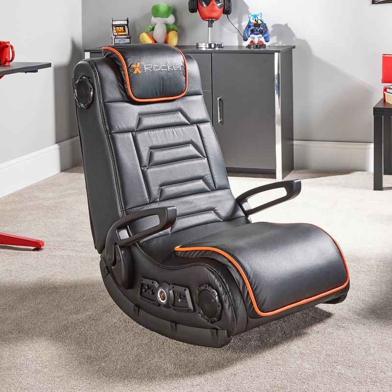 X Rocker - Siège de jeu sans-fil Rocker Sentinel 4.1 Orange/Noire