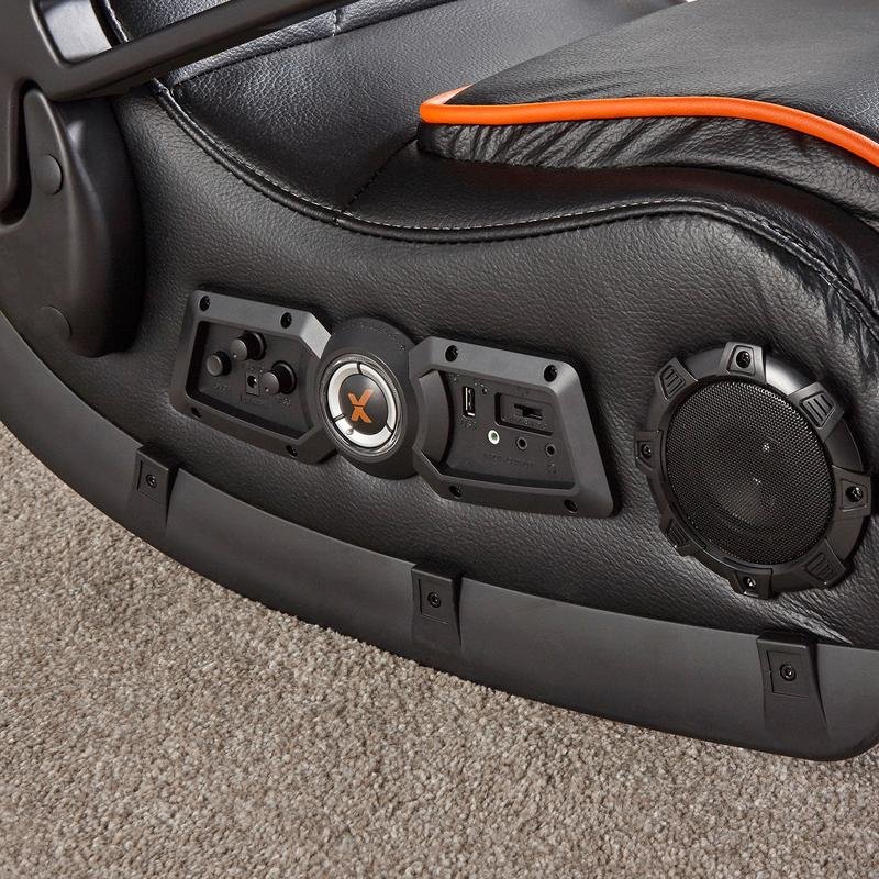 X Rocker Sentinel Console gaming chair Upholstered padded seat Black, Orange