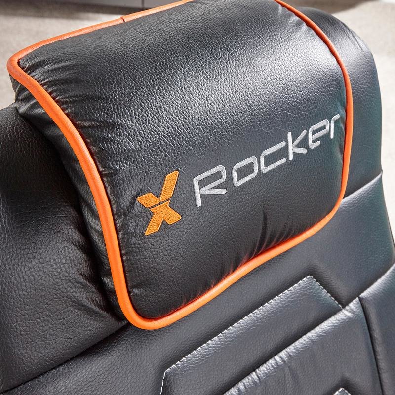 X Rocker Sentinel Console gaming chair Upholstered padded seat Black, Orange