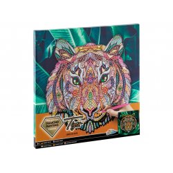 Grafix - Diamond Painting on Canvas Tiger 30 x 30 cm - (K-260008)