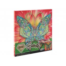 Grafix - Diamond Painting on Canvas Butterfly 30 x 30 cm - (K-260009)