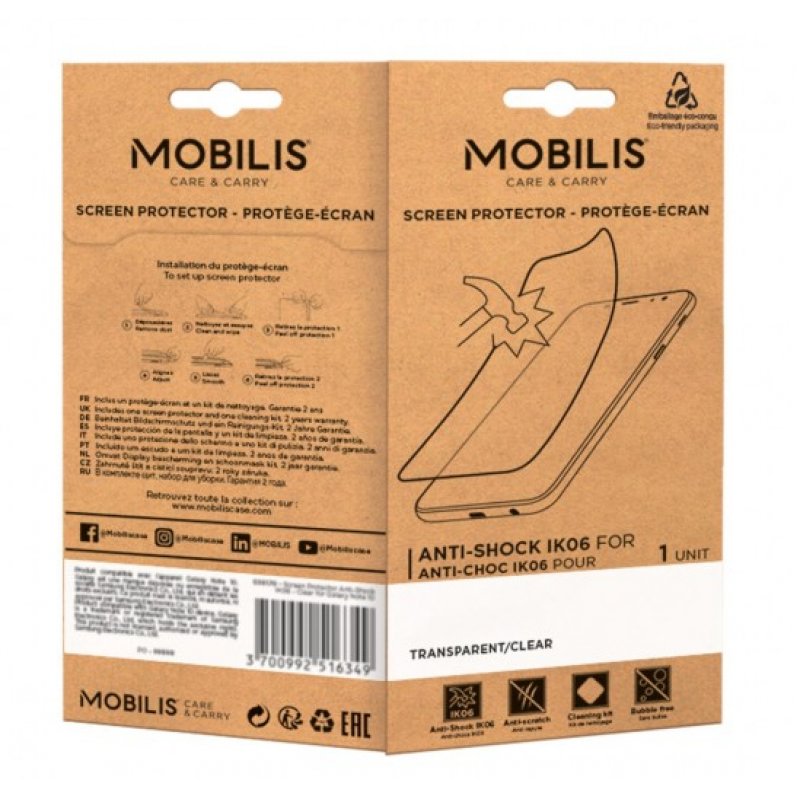 Mobilis 036289 mobile phone screen/back protector Clear screen protector Samsung 1 pc(s)