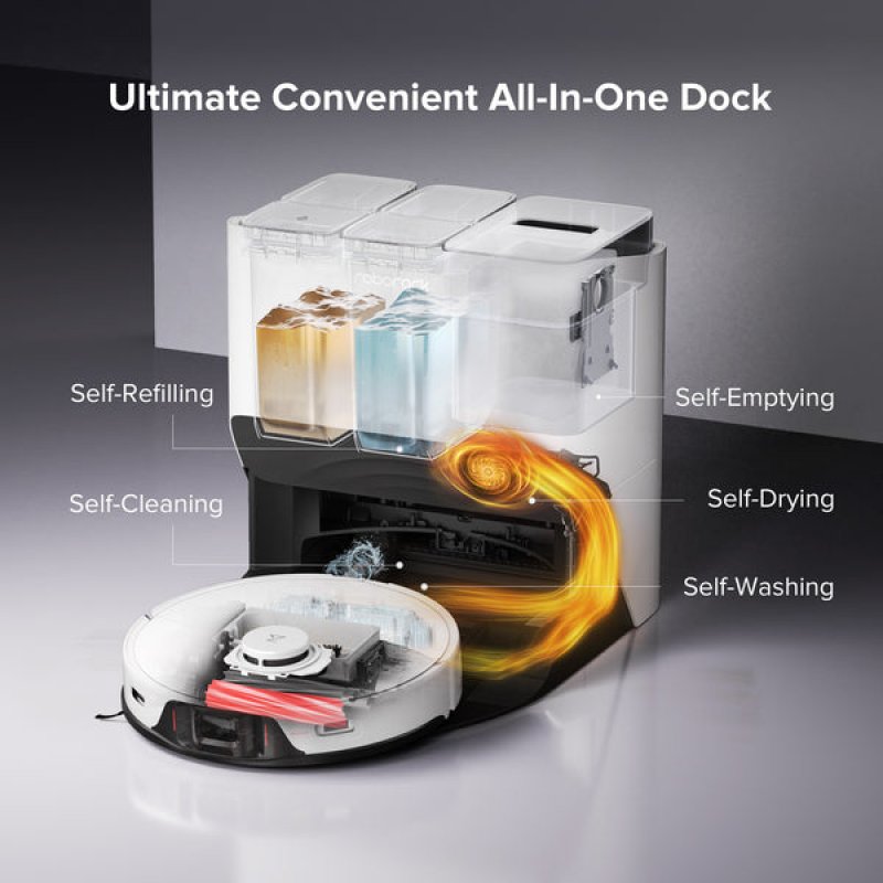 Roborock S8 Pro Ultra robot vacuum 0.35 L Bagless White