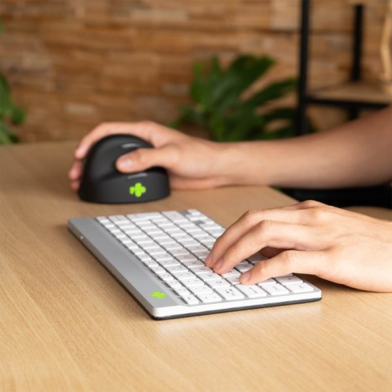 R-Go Tools Compact Break RGOCODEWLWH clavier Bluetooth QWERTZ Allemand Blanc