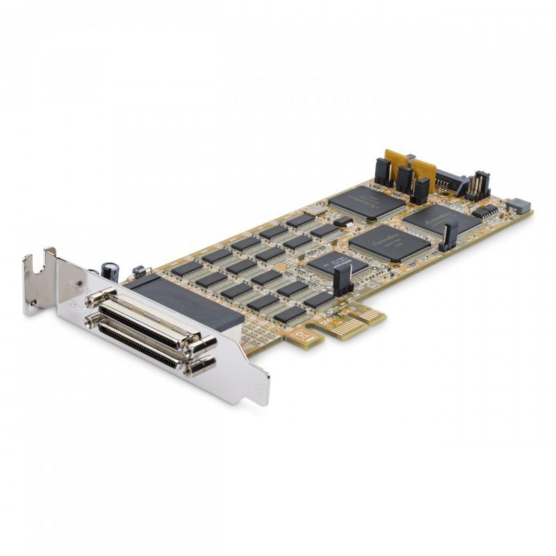StarTech.com Carte Série PCI Express - 16 Ports DB9 RS232 - Low + Full Profile - Adaptateur Série Multiport - Carte