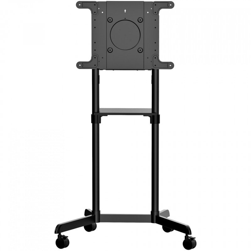 StarTech.com Mobile TV Cart - Portable Rolling TV Stand for 37-70" VESA Display (154lb/70kg) - TV Stand w/Shelf &
