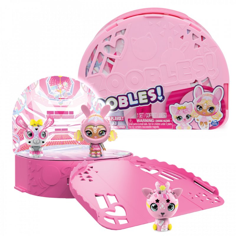 Zoobles Jouet - Multipack 3 - 2 Boules Magiques Colorées Transformables en Animaux et 1 Z-Girlz - Coffret de Jeu et