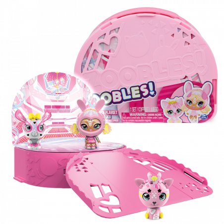 Zoobles Jouet - Multipack 3 - 2 Boules Magiques Colorées Transformables en Animaux et 1 Z-Girlz - Coffret de Jeu et