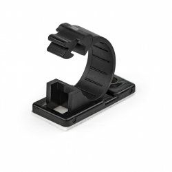 StarTech.com 100 Pinces Attache Câbles Adhésives Noir, Organiseur Câbles Réseau/Ethernet/Bureau/Ordinateur, Range