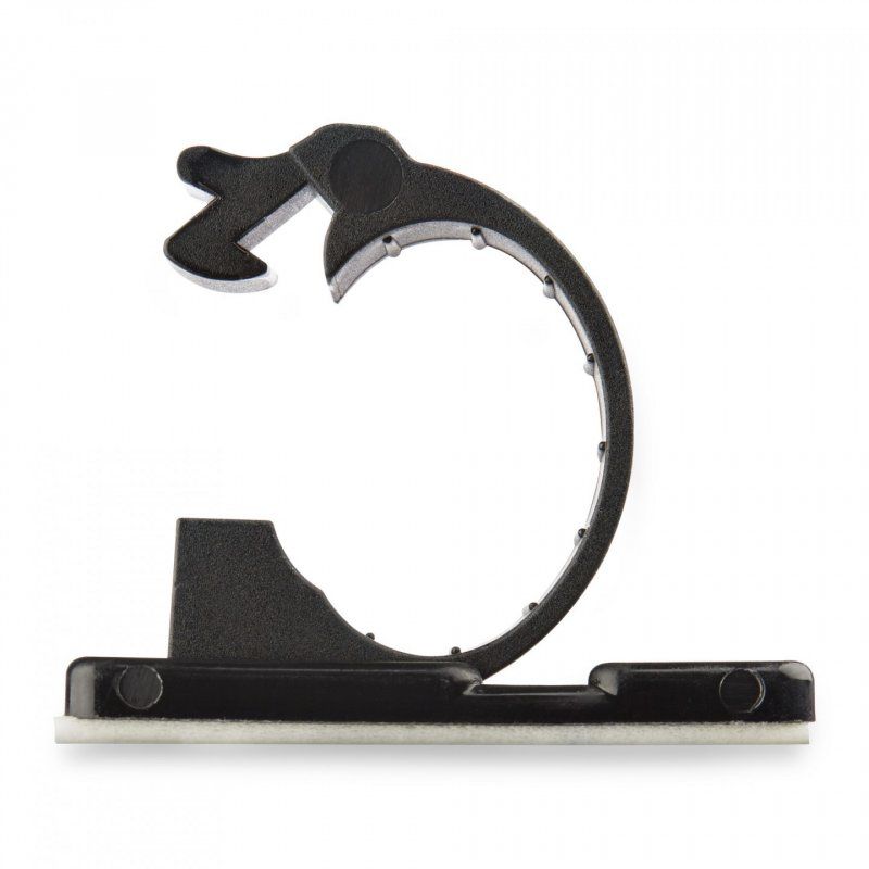 StarTech.com 100 Adhesive Cable Management Clips Black - Network/Ethernet/Office Desk/Computer Cord Organizer - Sticky