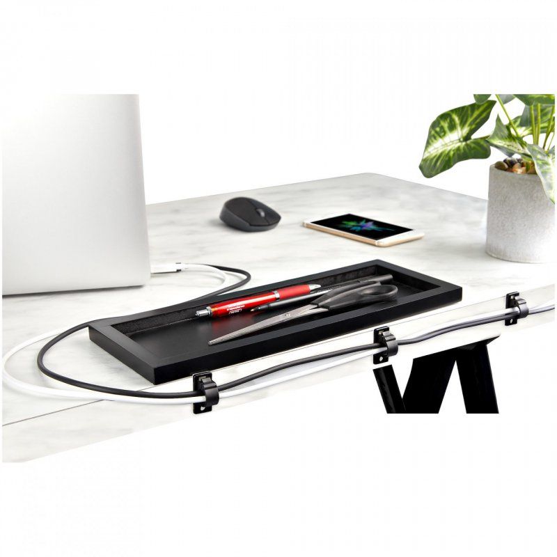 StarTech.com 100 Pinces Attache Câbles Adhésives Noir, Organiseur Câbles Réseau/Ethernet/Bureau/Ordinateur, Range