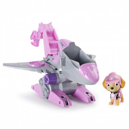 PAW Patrol LA PAT' PATROUILLE - VÉHICULE + FIGURINE STELLA DINO RESCUE - Véhicule Avec 1 Figurine Et 1 Dinosaure